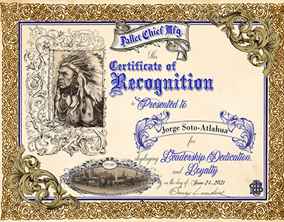 2021 Certificate of Recognition