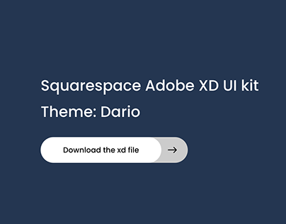 Squarespace Dario Theme Adobe XD UI Kit