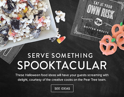 Halloween email and web banner designs