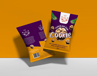 chocolate chips cookie packaging design