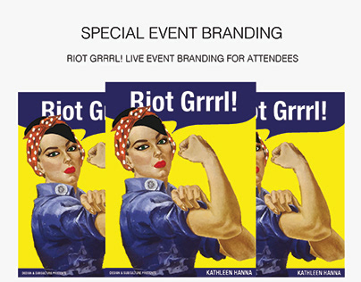 Riot Grrrl! Special Events Branding