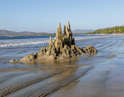 Castles Made of Sand on Tamirindo Beach