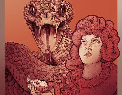Cherokee Snake Woman / artwork