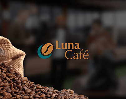 Luna Café Logo and brand identity