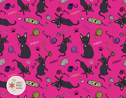 Linus the Cat Surface Design Collection