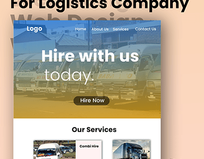 Web design for logistic company