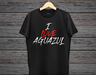 Diseño Camisas "I Love Aguazul"