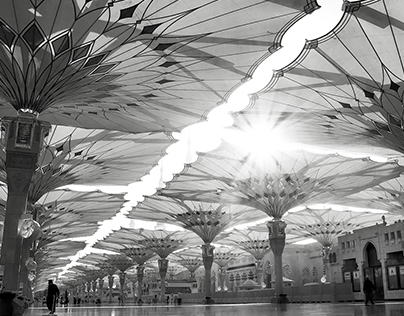 Umbrellas - Prophet's Mosque \ Madinah-KSA . 