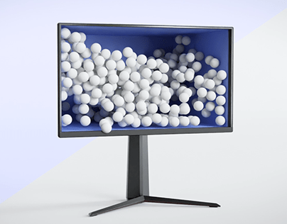 3D Monitor Concept Animation
