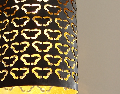 Isarn Bronze and gold leaf Pendants