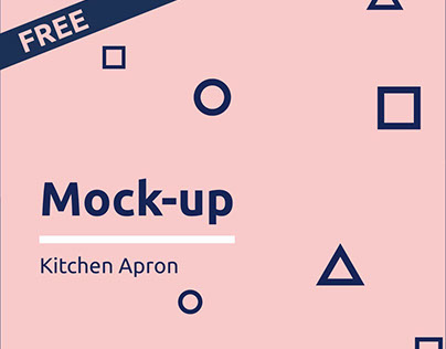 Free Kitchen Apron Mock-up