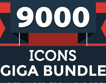 9000+ Icons Giga Bundle | iOS9 & Android Icons