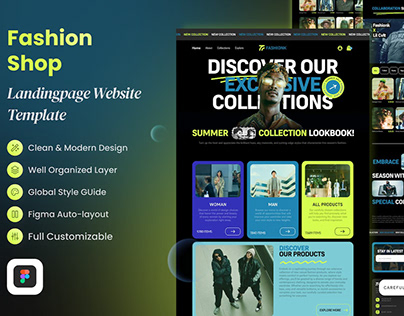 Fashionk - Fashion Shop Landing Page Website