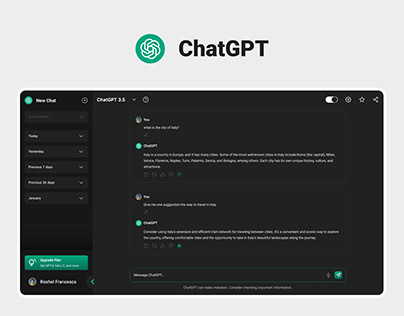 ChatGPT Redesign - Enhance User Experience - UI/UX