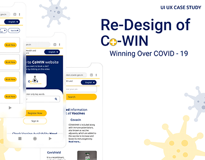 CoWin Website | Redesign | UI UX Case Study