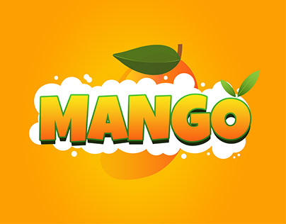 Mango 3d text style effect design