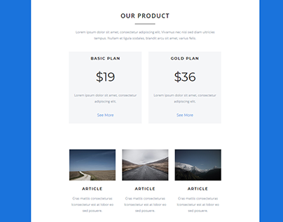 Product email template