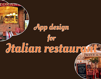 App design for Italian restaurant