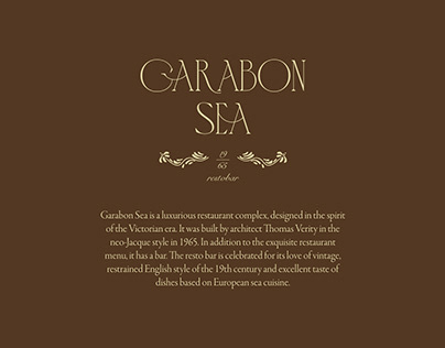 Логотип и фирменный стиль для ресторана Garabon Sea