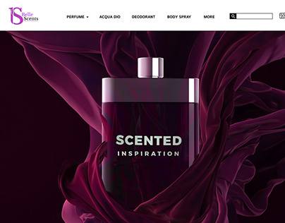 Belle Scents Home Page Design