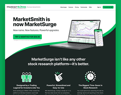 Direct Response landing page - MarketSurge