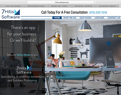 7 Hills Software Website Design using Wix