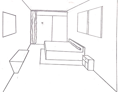 One Point Perspective Interior