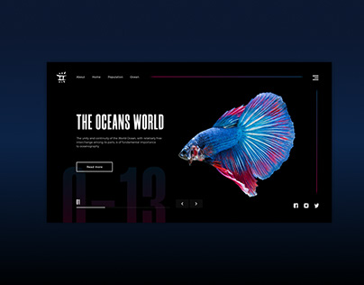 The Ocean World Main Screen Concept