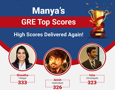 Manya's GRE High Scores Delivered Again!