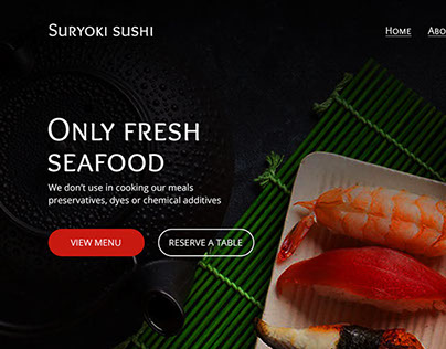 Suryoki Sushi - Restaurant PSD Template