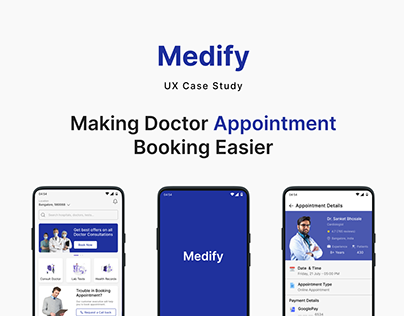 Medify-A Doctor Appointment Booking App (UX Case Study)