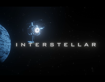 Interstellar movie title animation
