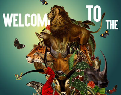 Welcome to the Jungle - Animal Kingdom poster design