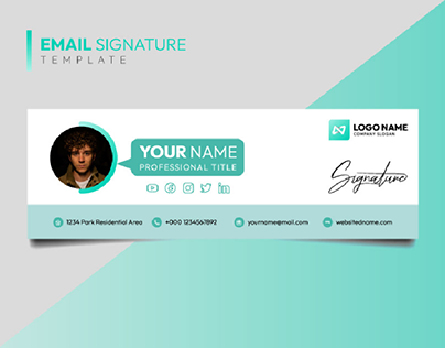 Professional business email signature design template