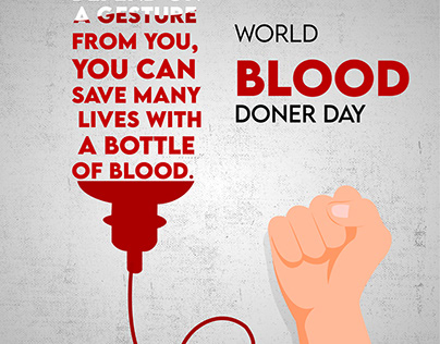 world blood donor day illustration