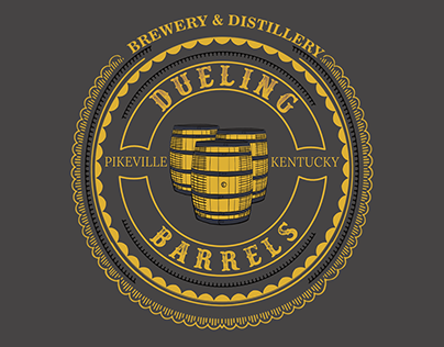 Dueling Barrels Logo Design