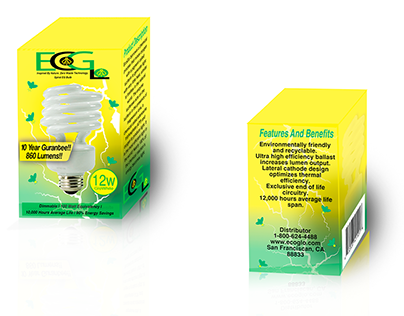 EcoGlo Lightbulb Packaging (Student Work)