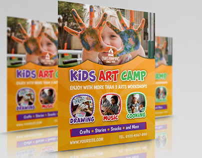Kids Art Camp Flyer Template