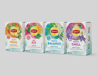 Lipton Herbal Infusion Tea Bags Packaging