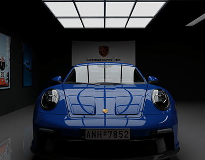 Porsche 922 GT3 CGI animation