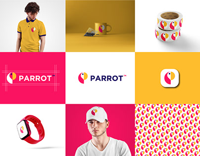 P + Bird Logo | Monogram Logo Design