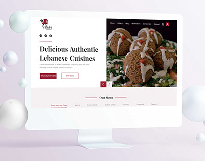 Habebes Restaurant Website UI Design
