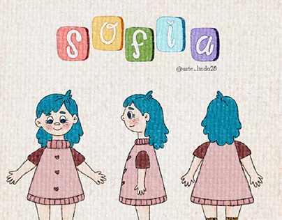 Diseño de personaje niña: Sofía ✨