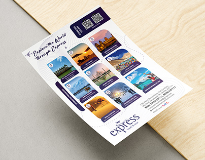 A5 Double sided Flyer | Express Travels
