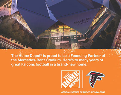 Founding Partner Ad for Atlanta Falcons Playbook
