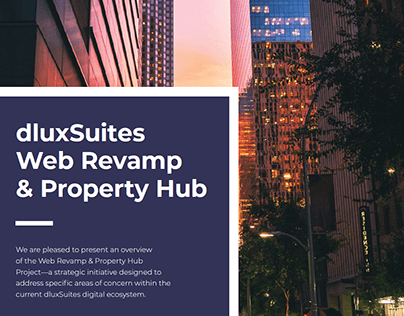 dluxSuites Web Revamp & Property Hub