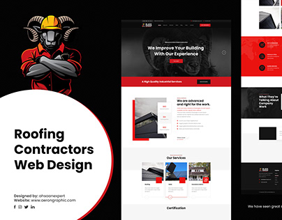 Project thumbnail - Roofing Contractor Web Design Black Sheep