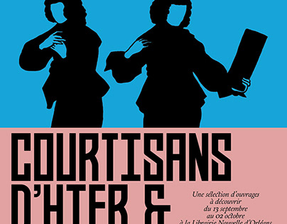 Courtisans, Poster for the Librairie Nouvelle d’Orléans