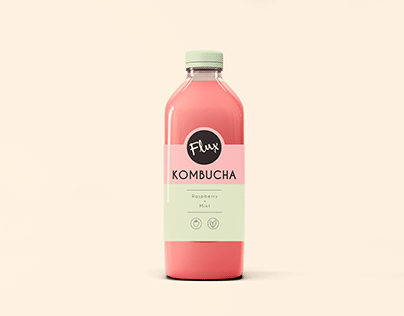Flux Kombucha - Sticker Label Design