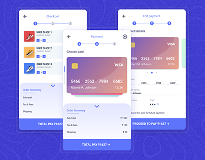 Credit Card Checkout | Mobile Screen UI Design